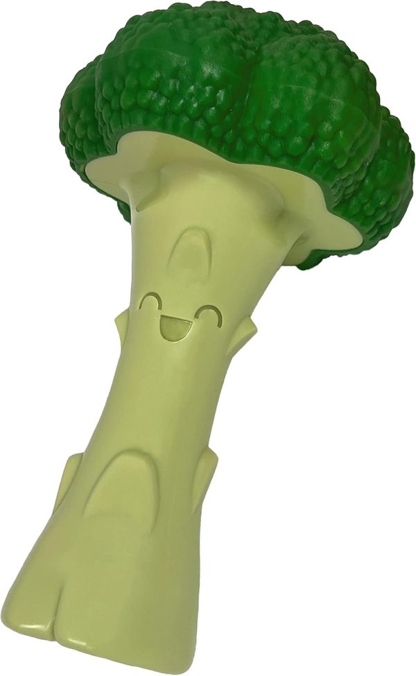 Nylabone Broccoli Power Chew Toy for Large Dogs, Bacon & Cheese Flavor, 1 Count